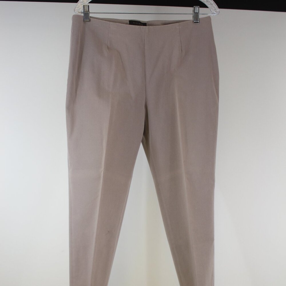 Peserico Italy Taupe Cropped Ankle Pants EU 48 Minimalist Quiet Luxury‎ Tailored